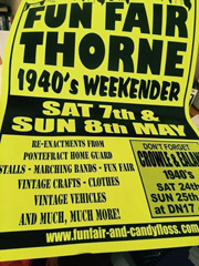 Thorne 1940's Weekend, Sat 7th & Sun 8th May